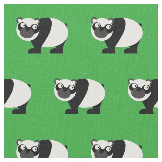 Tissu Cute Panda Ours bébé bébé bébé Nursery Green (Fermer)