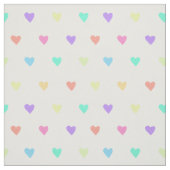 Tissu Cute Pastel Rainbow Hearts Motif (Échantillon)