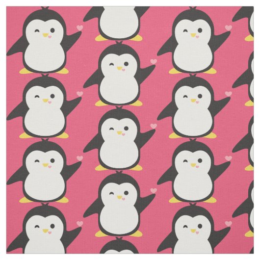 Tissu Cute Penguin (Échantillon)