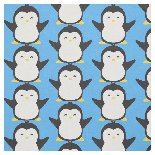 Tissu Cute Penguin (Échantillon)