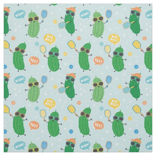 Tissu Cute Pickleball (Échantillon)