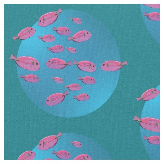 Tissu Cute Pink Fishers Fabric (Fermer)