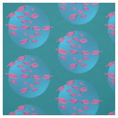 Tissu Cute Pink Fishers Fabric (Échantillon)
