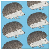 Tissu Cute prickly hedgehog cartoon (Fermer)