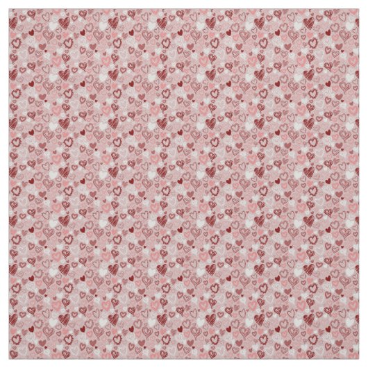 Tissu Cute Rose Hearts Fabric (Échantillon)