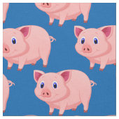 Tissu Cute Rose Pigs Design Fabric (Fermer)