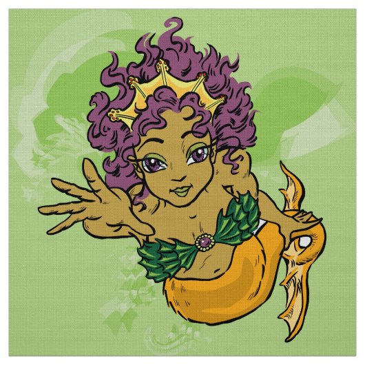 Tissu Cute sirène (Échantillon)