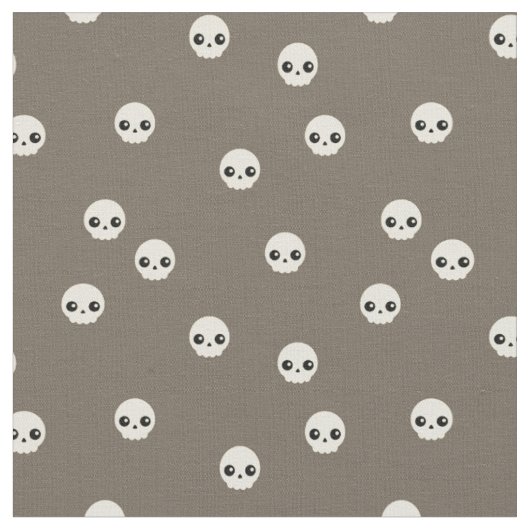 Tissu Cute Skulls Fabric (Fermer)