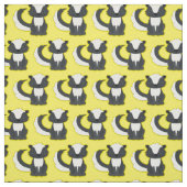 Tissu Cute Skunks Kids Jaune (Échantillon)