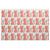 Tissu Cute Souris Aime Kitty Chat (Fat Quarter)