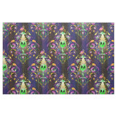 Tissu Cute Space Alien Floral SciFi Damask (Fat Quarter)