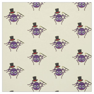 Tissu Cute Spider dans le top a un dessin animé