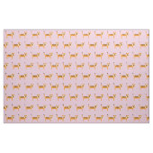 Tissu Cute Tiger bébé bébé Nursery Light Pink Chat (Fat Quarter)