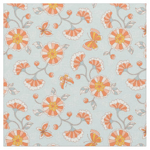 Tissu Cute Vintage Papillon Motif