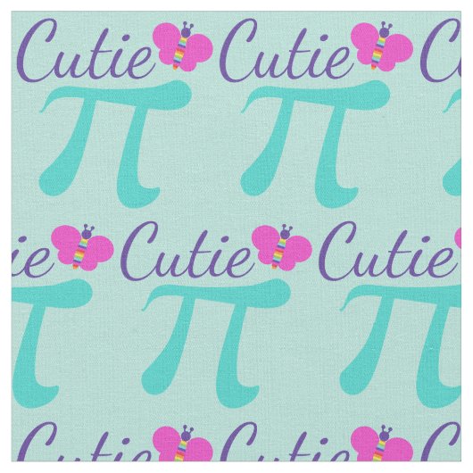 Tissu Cutie Pi Math (Fermer)