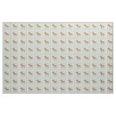 Tissu Cutout Zebra sur Arrière - plan crème (Yard)