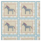 Tissu Cutout Zebra sur Arrière - plan crème (Échantillon)