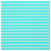 Tissu Cyan & Bisque Striped/Linked Motif (Échantillon)