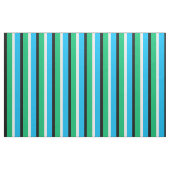Tissu Cyan bleu vert rayures Textile (Fat Quarter)