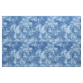 Tissu Cyan-Blue aquarelle poplin-polyester- (Yard)