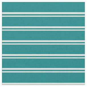 Tissu Cyan clair et rayures Turquoises