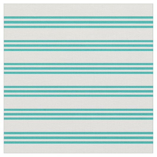 Tissu Cyan clair et vert de mer clair lignes (Fermer)