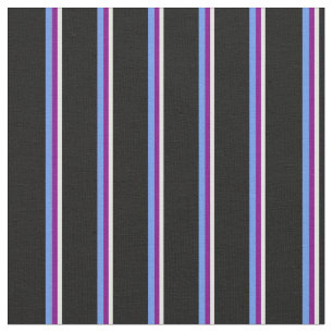 Tissu Cyan clair, pourpre, Cornouailles Bleu et Noir
