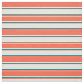 Tissu Cyan clair, rouge et Turquoise (Échantillon)