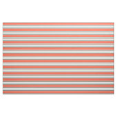 Tissu Cyan clair, rouge et Turquoise (Fat Quarter)