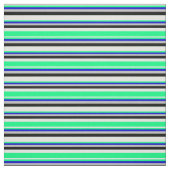 Tissu Cyan clair, vert, bleu, gris et noir (Échantillon)