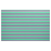 Tissu Cyan clair, vert, bleu, gris et noir (Fat Quarter)