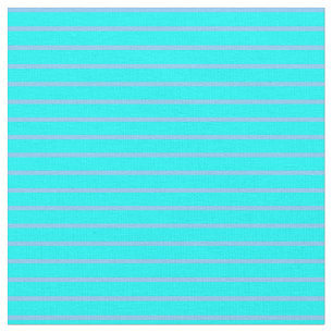 Tissu Cyan et ciel bleu clair Motif des rayures