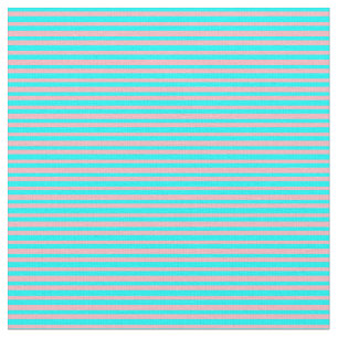 Tissu Cyan et rayures rose pâle
