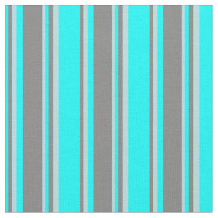 Tissu Cyan, Grey et Motif bleu poudreux des rayures
