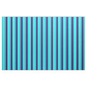 Tissu Cyan, Midnight Blue et Bisque Stripes (Fat Quarter)