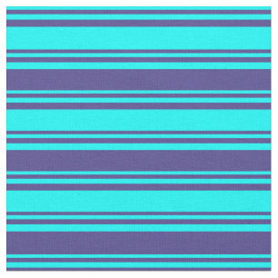 Tissu Cyan & Motif bleu ardoise foncée