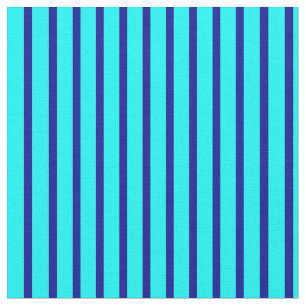 Tissu Cyan & Motif bleu foncé