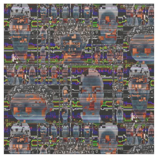 Tissu Cyberdazze Hyperface Fabric #1 Anti-Reconnaissance (Fermer)