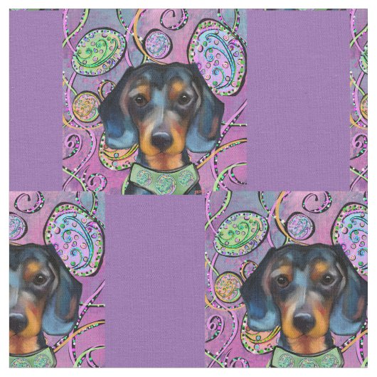 Tissu Dachshund  (Fermer)