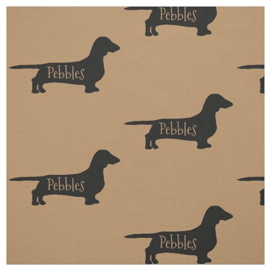 Tissu Dachshund Chien Personnalisé (Échantillon)