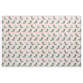 Tissu Dachshund dans les gommages rose pâle (Fat Quarter)