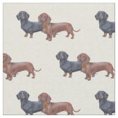 Tissu Dachshund Dog Art Fabric (Fermer)