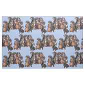 Tissu Dachshunds en bleu (Fat Quarter)