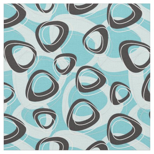 Tissu Daddys Pics Turquoise Fabric (Fermer)
