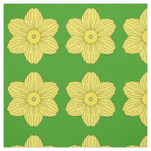 Tissu Daffodique héraldique (Échantillon)