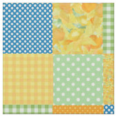 Tissu Daffy-down-Dillies Faux Patchwork Motif Fabric (Fermer)