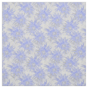 Tissu Dahlia bleu-gris.