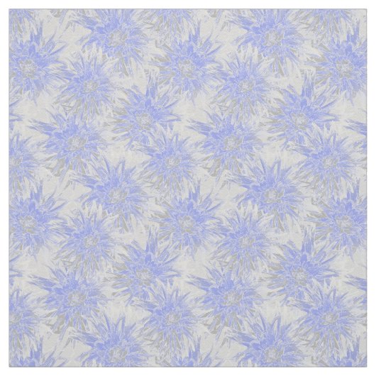 Tissu Dahlia bleu-gris. (Échantillon)