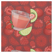 Tissu Daiquiri aux fraises (Fermer)