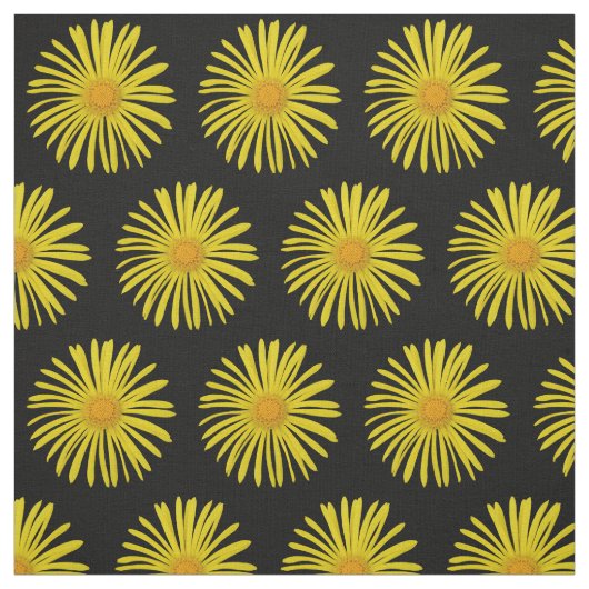 Tissu Daisy jaune (Échantillon)